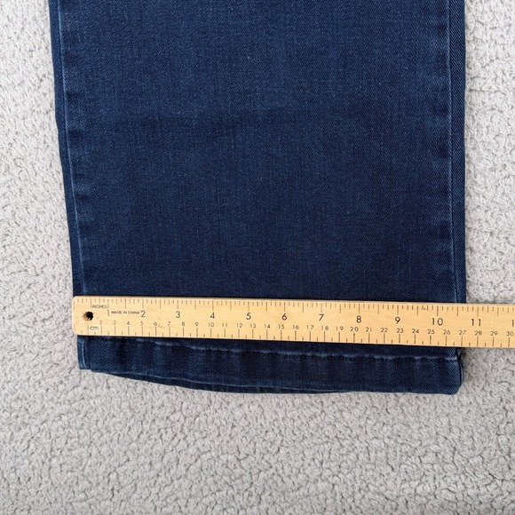 Maeve by Anthropologie The Naomi High Rise Flare Jeans Dark Wash Size 27 - Picture 4 of 9